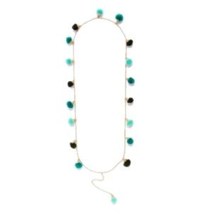 Roberta Roller Rabbit Tausa Pom Pom Necklace Green